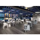 Mesa Alta com Tampo Hpl e Base em Polietileno Fabricado na Itália - Tinuccia Viadurini