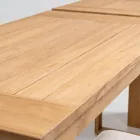 Mesa alta de bar em teca natural escovada - Sponda Viadurini