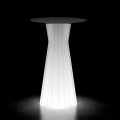 Mesa Externa Luminosa com Base LED e Tampo Hpl Made in Italy - Tinuccia