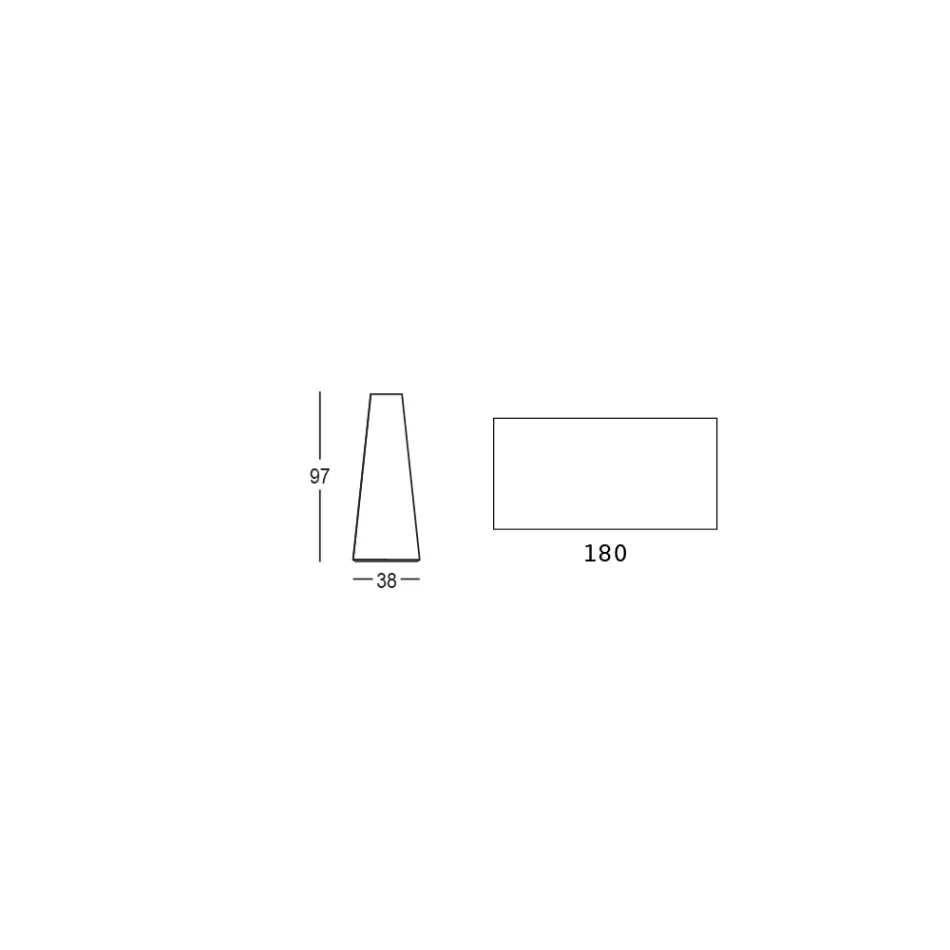 Mesa alta externa com tampo retangular em HPL Made in Italy - Forlina Viadurini