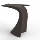 Mesa alta de exterior com design H 100 cm, em polietileno, Wing Vondom Viadurini