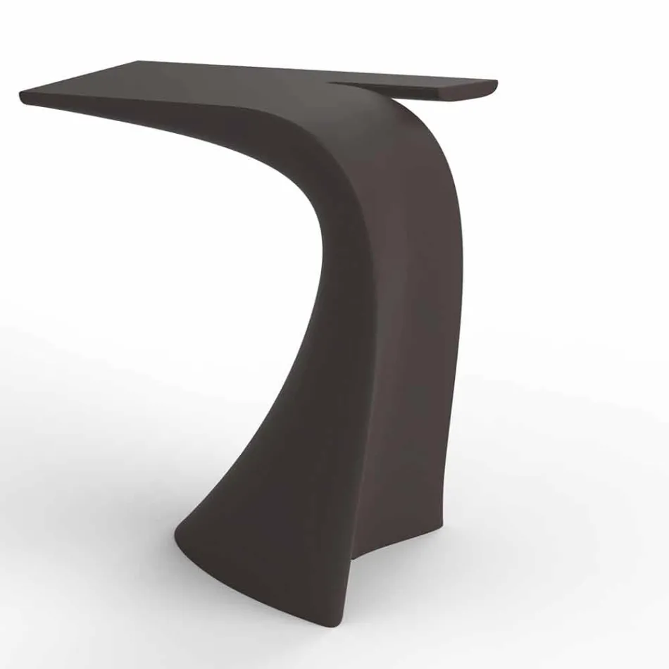 Mesa alta de exterior com design H 100 cm, em polietileno, Wing Vondom Viadurini