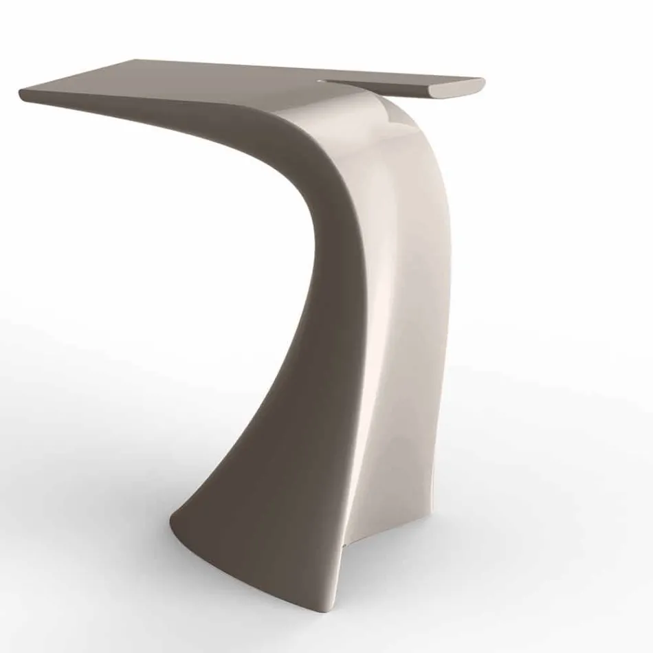 Mesa alta de exterior com design H 100 cm, em polietileno, Wing Vondom Viadurini