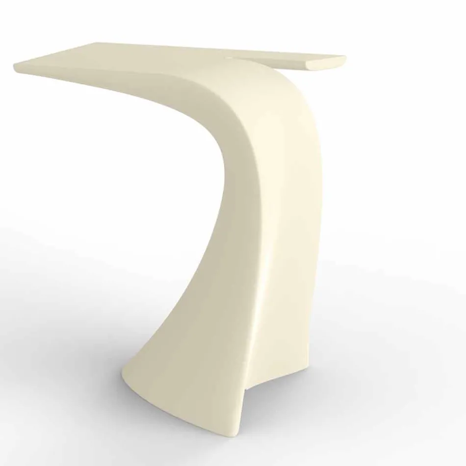 Mesa alta de exterior com design H 100 cm, em polietileno, Wing Vondom Viadurini