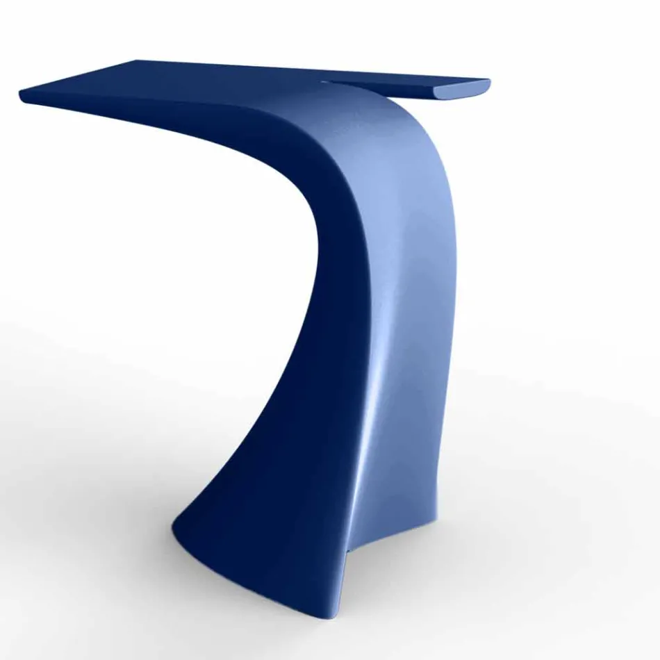Mesa alta de exterior com design H 100 cm, em polietileno, Wing Vondom Viadurini