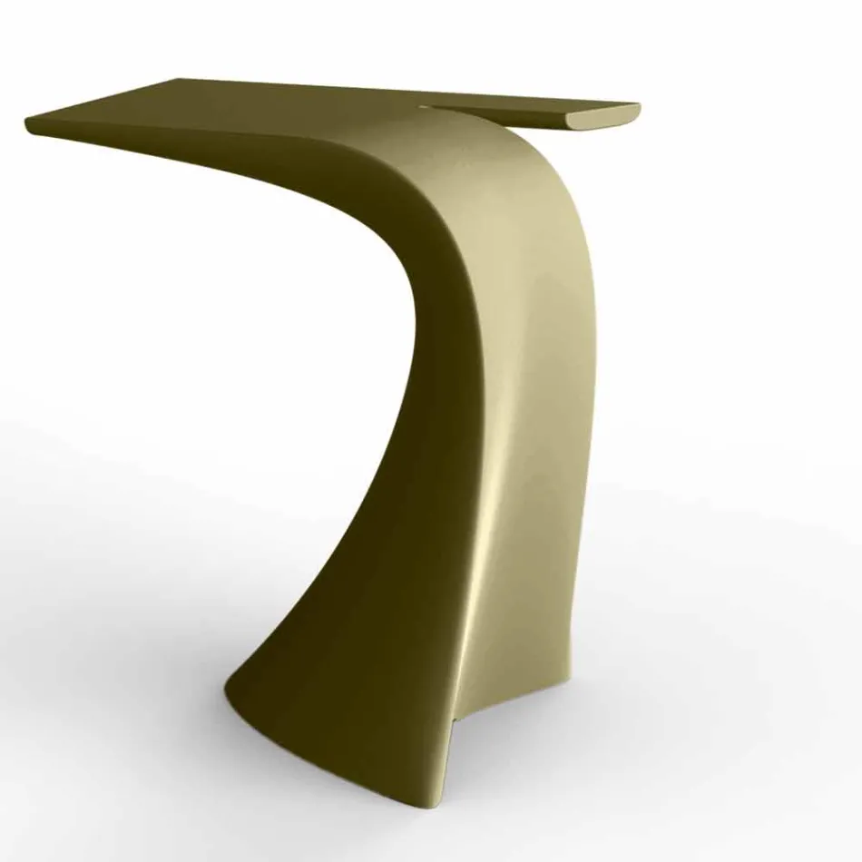 Mesa alta de exterior com design H 100 cm, em polietileno, Wing Vondom Viadurini