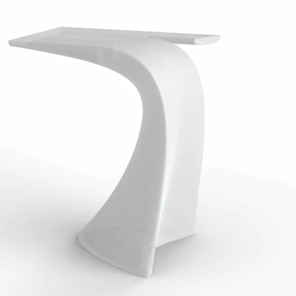 Mesa alta de exterior com design H 100 cm, em polietileno, Wing Vondom Viadurini