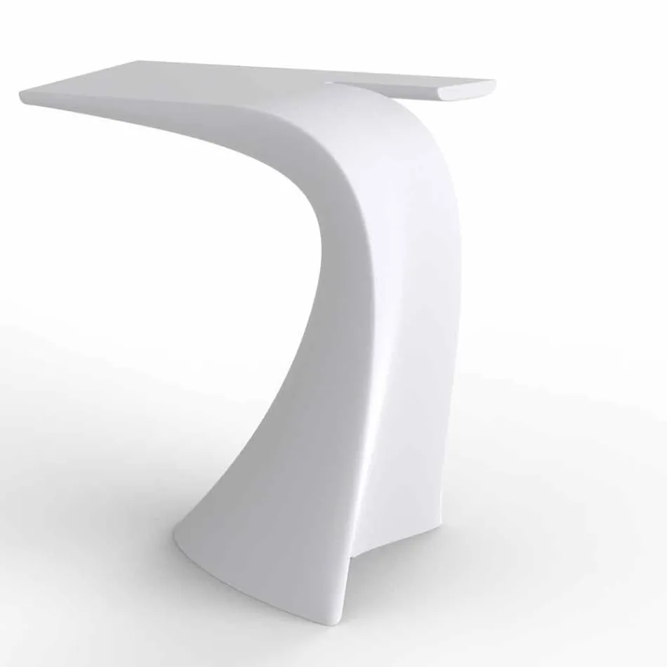 Mesa alta de exterior com design H 100 cm, em polietileno, Wing Vondom Viadurini