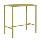 Mesa alta de jardim em aço galvanizado fabricado na Itália - Vesna Viadurini