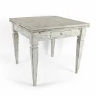 Mesa Extensível Artisan Até 170 cm em Madeira Made in Italy - Marselha Viadurini