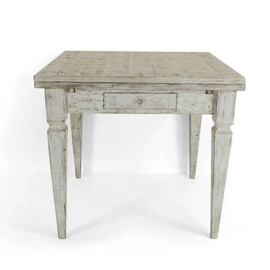 Mesa Extensível Artisan Até 170 cm em Madeira Made in Italy - Marselha Viadurini