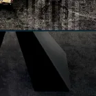 Mesa com Extensões Integradas em Cerâmica e Aço Fabricado na Itália - Dalmata Viadurini