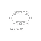 Mesa com tampo cerâmico em forma de barril e base em aço Fabricado na Itália - Ezzellino Viadurini