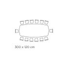 Mesa com tampo cerâmico em forma de barril e base em aço Fabricado na Itália - Ezzellino Viadurini