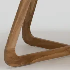 Mesa com tampo Okumè com acabamento em Microcimento Made in Italy - Blusa Viadurini