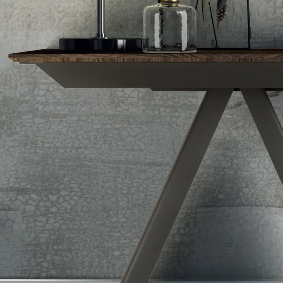 Mesa de console extensível até 325 cm em laminado Made in Italy - Dálmata Viadurini