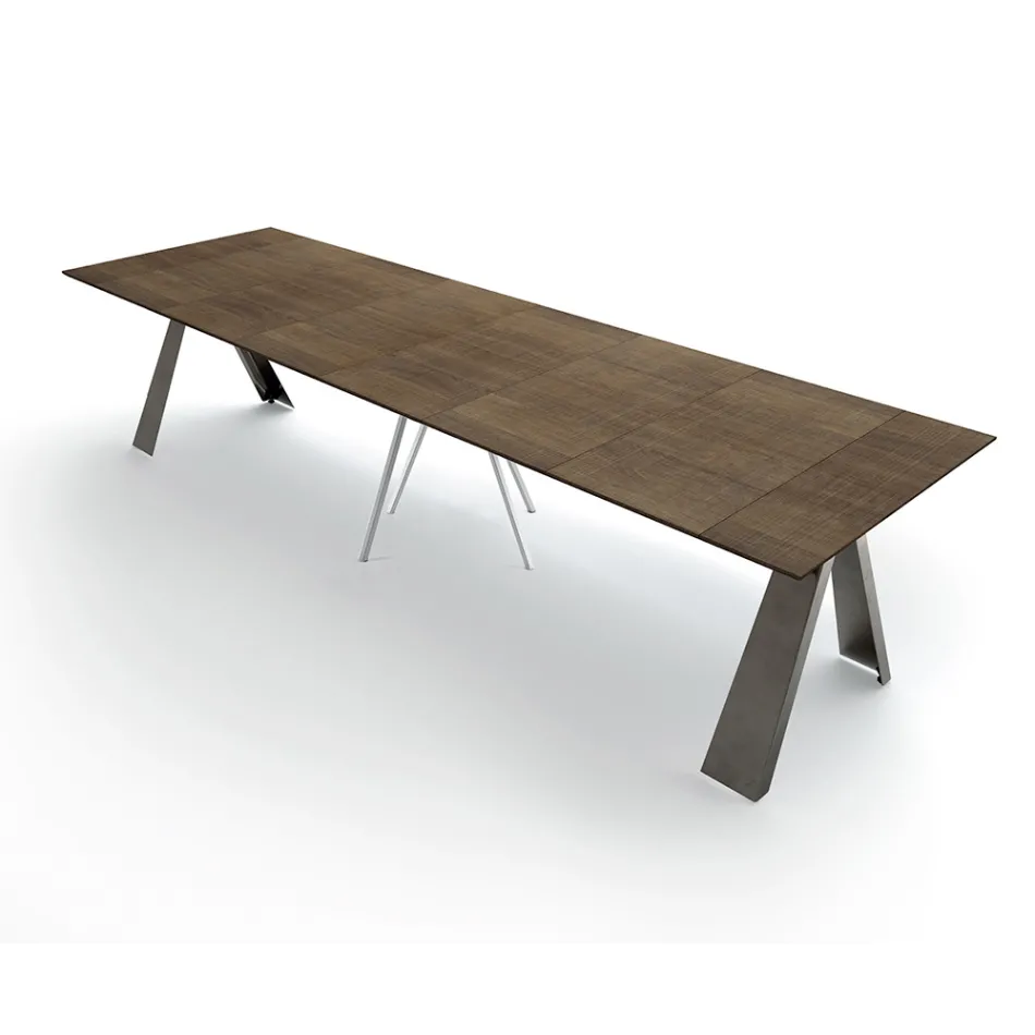 Mesa de console extensível até 325 cm em laminado Made in Italy - Dálmata Viadurini