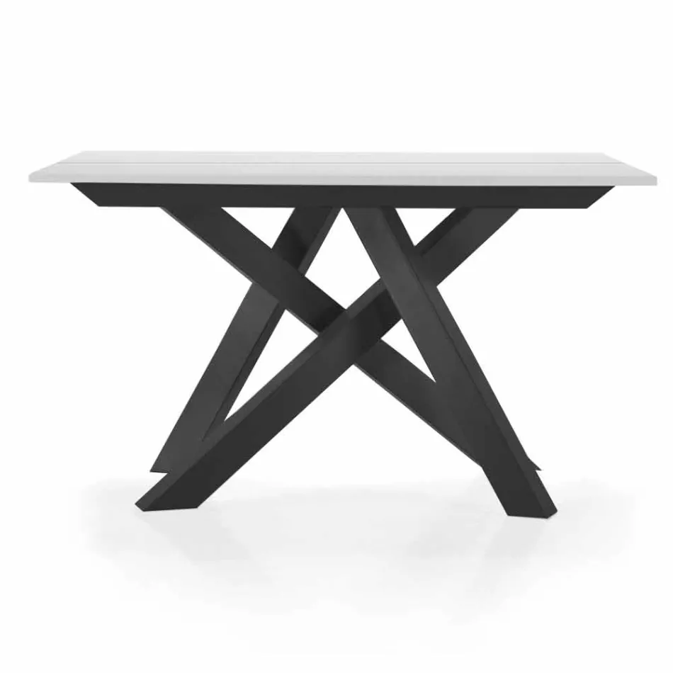 Mesa de console extensível até 325 cm em melamina Made in Italy - Settimmio Viadurini