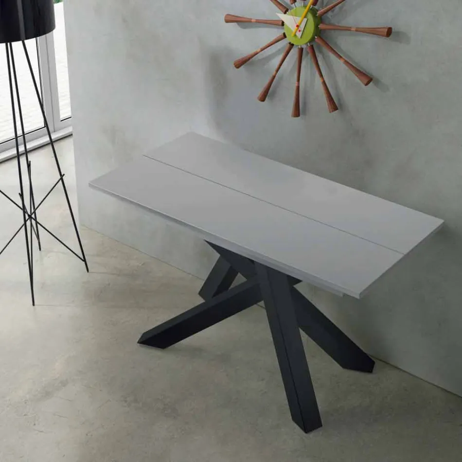 Mesa de console extensível até 325 cm em melamina Made in Italy - Settimmio Viadurini