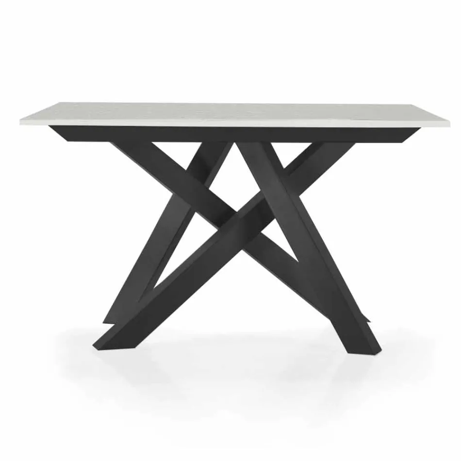 Mesa de console extensível até 325 cm em melamina Made in Italy - Settimmio Viadurini