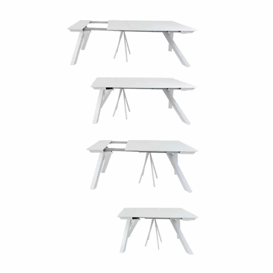 Mesa de console extensível até 325 cm em melamina Made in Italy - Settimmio Viadurini