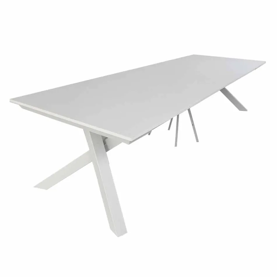 Mesa de console extensível até 325 cm em melamina Made in Italy - Settimmio Viadurini