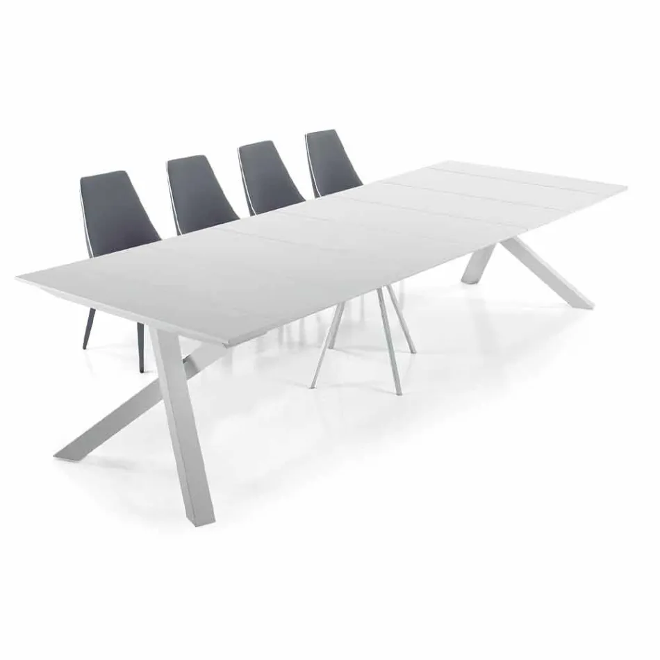 Mesa de console extensível até 325 cm em melamina Made in Italy - Settimmio Viadurini