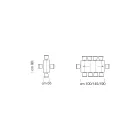 Mesa de console extensível em madeira folheada Made in Italy - Gordito Viadurini