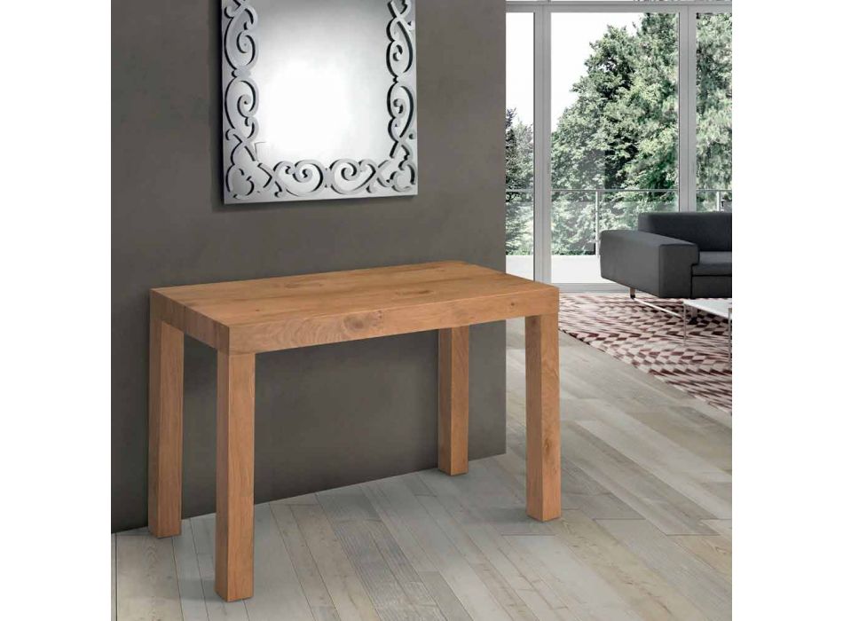 Mesa de console extensível em madeira folheada Made in Italy - Gordito Viadurini