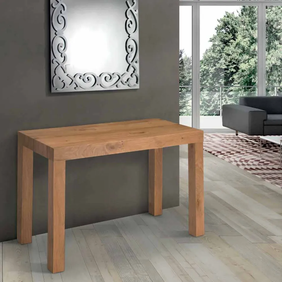 Mesa de console extensível em madeira folheada Made in Italy - Gordito Viadurini