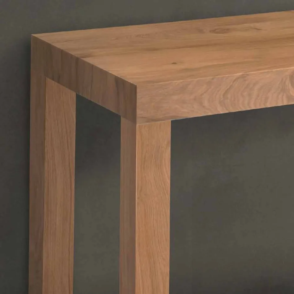 Mesa de console extensível em madeira folheada Made in Italy - Gordito Viadurini