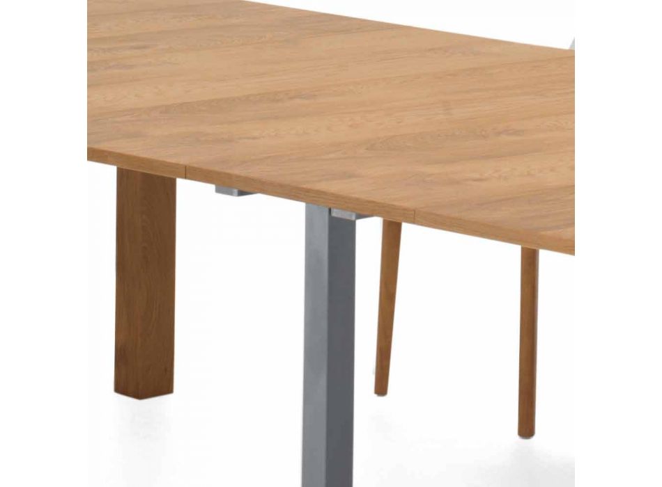 Mesa de console extensível em madeira folheada Made in Italy - Gordito Viadurini
