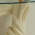 Designer de mesa de console em pedra de design emera e cristal Viadurini