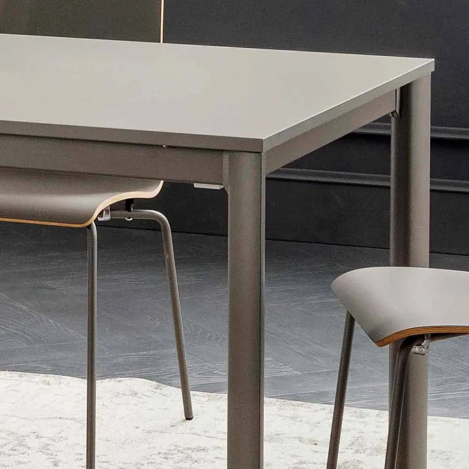 Mesa extensível de cozinha Até 240 cm em Fenix Fabricado na Itália - Maltês Viadurini