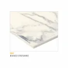 Mesa extensível de cozinha até 280 cm Efeito de mármore Fabricado na Itália - Pinóquio Viadurini