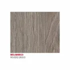 Mesa de cozinha com tampo em melamina e base de metal Made in Italy - Spilla Viadurini