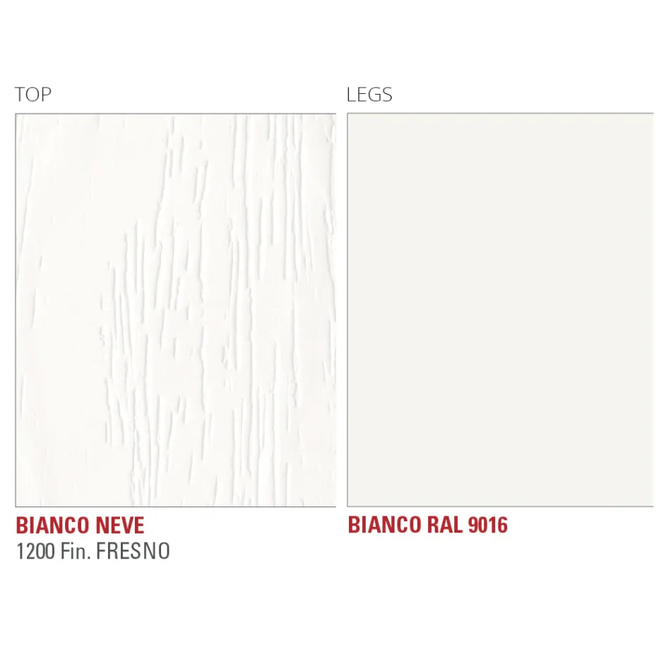 Mesa de Cozinha em HPL com Base Metálica Fine Made in Italy - Pinóquio Viadurini