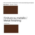Mesa de vidro de 300 cm com base de metal, fabricada na Itália - Design Lunaria Viadurini