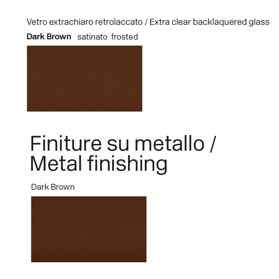 Mesa de vidro de 300 cm com base de metal, fabricada na Itália - Design Lunaria Viadurini