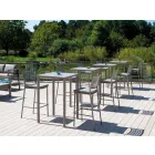 Mesa quadrada em metal pintado fabricada na Itália - Cuba Viadurini