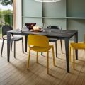 Mesa extensível para cozinha em Precious Laminam Ceramic Made in Italy - Efisto
