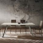 Mesa de Cozinha com Tampo Laminado Fabricado na Itália, Alta Qualidade - Lingotto Viadurini