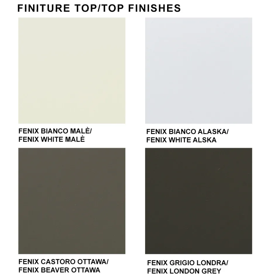 Mesa de cozinha Fenix extensível até 300 cm Fabricado na Itália - Grotta Viadurini