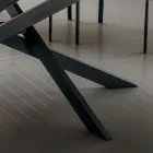 Mesa de Cozinha em Laminam com Estrutura Metálica Made in Italy - Carlino Viadurini