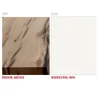 Mesa de Cozinha em Madeira e Metal Fabricada na Itália, Alta Qualidade - Dotto Viadurini