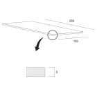 Mesa de Cozinha em Madeira e Metal Fabricada na Itália, Alta Qualidade - Dotto Viadurini