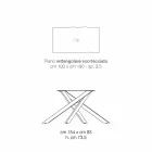 Made in Italy design mesa de cozinha em madeira maciça, Dionigi Viadurini