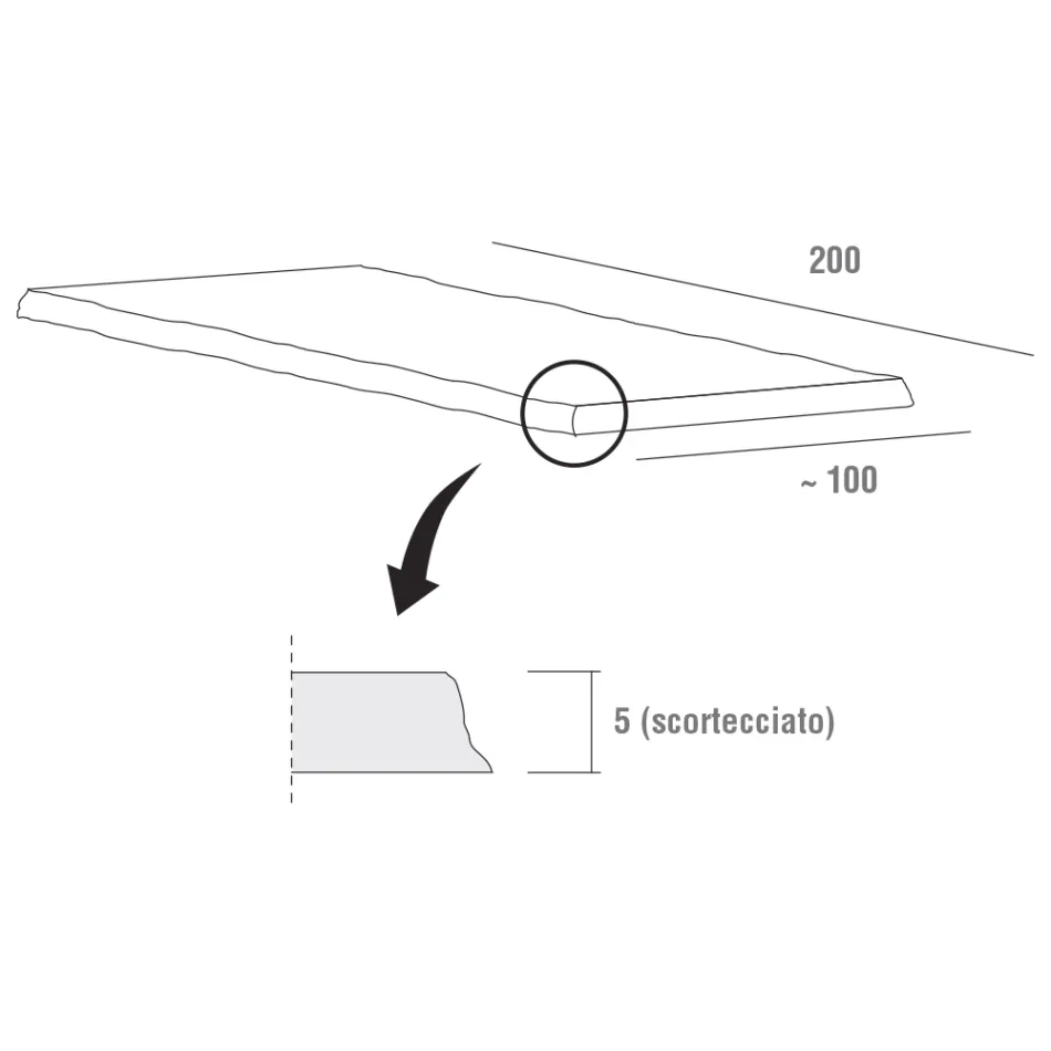 Mesa de Cozinha em Madeira Descascada de Alta Qualidade Fabricada na Itália - Pinóquio Viadurini