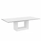 Mesa ao ar livre 200x100 cm Vela by Vondom, em resina de polietileno Viadurini