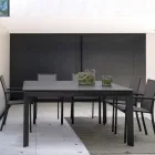 Mesa Exterior Extensível até 160 cm em Alumínio, Homemotion - Andries Viadurini